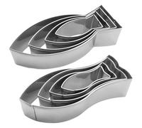 Lot de 4 emporte-pièces en acier inoxydable pour biscuits, fondant sandwich, cuisine