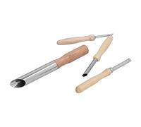 Lot de 4 Emporte-pièces Polyvalents en Argile pour Sculpture de Poterie avec Poignées Ergonomiques en Bois et Tubes en Acier Inoxydable Robustes pour une Perforation Facile de