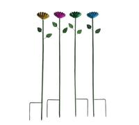 Lot de 4 en métal pour Abeilles assoiffées de Jardin, Abeilles, Insectes, buvettes en métal pour Sculpture de Jardin, Piquet pour Nourrir Les Abeilles, mangeoire à Eau, décorations de Jardin