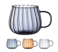 Lot de 4 en verre en forme de, pour Halloween, en forme de, avec poignée, pour café, thé, jus de lait, cadeau de Thanksgiving