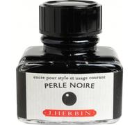 EXACOMPTA Herbin 13009T - Un flacon d'encre 30 ml pour stylo-plumes et stylos roller, Perle noire