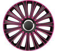 Lot de 4 enjoliveurs 13" Noir/rose