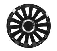 Lot de 4 enjoliveurs 15 pouces Chrome Ring - Black - Réf. 40270