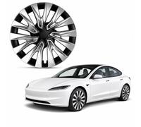 Lot de 4 Enjoliveurs 18 Pouces Compatibles avec Tesla Model 3 Highland Premium 2023-2025 - Couvre-Jantes en ABS, Protection des Jantes, Installation Facile, 5 Styles au Choix (Style 5)