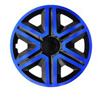 Lot de 4 enjoliveurs Action Noir/Bleu 14"
