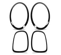 Lot de 4 Enjoliveurs de Feux Arrière Noirs de Rechange, ABS+PP Éléegants et Brillants pour One S JCW F55 F56 F57 (à Partir de 2014)