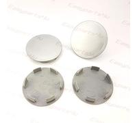 Lot de 4 enjoliveurs de moyeu - Extérieur de 64 mm - Intérieur de 58 mm - A25-76 - Pour Volkswagen et Seat - Gris - Sans logo
