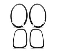 Lot de 4 enjoliveurs de phares arrière noirs brillants pour Mini F55, F56, F57, One S, JCW (2014-2022)