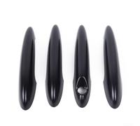 Lot de 4 enjoliveurs de poignée de porte en plastique PC imperméable résistant au soleil et aux hautes températures Noir brillant Compatible avec R60 Countryman et S 2011 à 2016