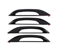 Lot de 4 enjoliveurs de poignée de porte extérieure pour Tesla Model 3 et Model Y 2017-2023, en plastique ABS noir brillant, installation facile avec ruban adhésif double face, résistant aux