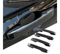 Lot de 4 enjoliveurs de poignée de porte pour Honda Accord ABS Construction en fibre de carbone Finition visuelle