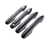 Lot de 4 enjoliveurs de rechange pour poignée de porte Toyota Corolla pour Cross XG10 2021, 2022, 2023, 2024, accessoires extérieurs (noir fibre de carbone)