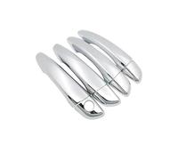Lot de 4 enjoliveurs de rechange pour poignée de portière de voiture DS 7 DS7 pour Crossback 2017 ~ 2025 - Résistant aux rayures - Chrome - Accessoires automobiles (argent)