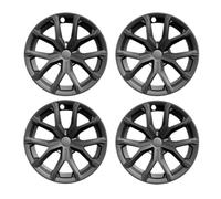 Lot de 4 enjoliveurs de Roue de 18 Pouces compatibles avec Tesla Model 3, Capuchons de Roue de Remplacement for Automobile, Accessoires de Couverture de Jante complète, Couvre-Roue 2023