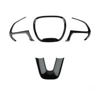 Lot de 4 enjoliveurs de volant compatibles avec Dodge Charger pour Challenger 2015+, 4 pièces en fibre de carbone ABS pour améliorer l'intérieur