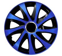 Lot de 4 enjoliveurs Drift Extra - Bleu/noir - 14"