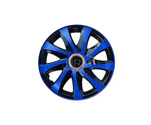 Lot de 4 enjoliveurs Drift Extra Centurion - Bleu/noir - 15"