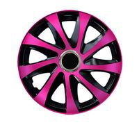 Enjoliveurs universels NRM 15 pouces rose noir 4 pièces DRIFT Extra