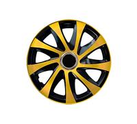Lot de 4 enjoliveurs Drift Extra - Doré/noir - 16"