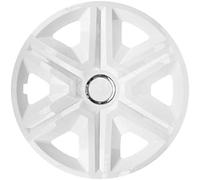 Lot de 4 enjoliveurs Fast Blanc 15"