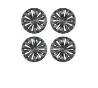 Lot de 4 enjoliveurs Roue 19 Pouces compatibles avec Tesla Model Y, for Jantes Droite et Gauche, Accessoires 2024(A-LR Gun Grey)
