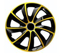 Lot de 4 enjoliveurs STIG Extra Noir/doré 16"