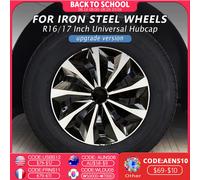 Lot de 4 enjoliveurs universels de remplacement R14 R15 R16 pouces, en PP, à clipser, pour SUV et camion 4Pcs R14 Silver