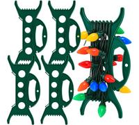 Lot de 4 enrouleurs de câble en plastique - Pour guirlandes lumineuses | Rangement d'éclairage de Noël, gestion de câbles comme organisateur pour guirlandes lumineuses, rallonges, couronnes, perles