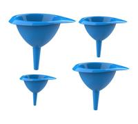 Lot de 4 entonnoirs de cuisine - Kit de transfert multifonction résistant à la chaleur, outils de versement faciles à nettoyer pour ingrédients liquides et secs, accessoires de cuisine durables de
