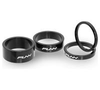Lot de 4 entretoises de direction funn descend headset spacer noir