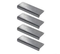 Lot de 4 entretoises de panneau d'armoire en acier inoxydable pour maintenir une distance fixe entre les façades de tiroirs et les cadres d'armoire pendant le montage