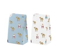 Lot de 4 enveloppes pour emballage facile de cadeaux Rois Mages de Noël, 18 x 23 cm