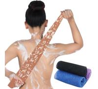 Lot de 4 éponges africaines de 80 x 30 cm - Filet exfoliant africain pour corps africain - Pour homme et femme