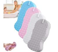 Lot de 4 éponges de bain exfoliantes, éponges de bain exfoliantes magiques, éliminent les peaux mortes et massantes, éponge pour peau radieuse, brosse de douche douce pour enfants et adultes