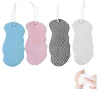 Lot de 4 éponges de bain exfoliantes magiques 3D super douces pour la peau (mélange)