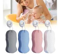 Lot de 4 éponges de bain exfoliantes magiques 3D super douces pour le corps, réutilisables, pour enlever les peaux mortes pour adultes, femmes et hommes, sans filet en silicone