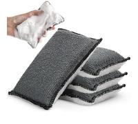Lot de 4 éponges de nettoyage en microfibre pour intérieur de voiture - Lavables - 12,5 x 7,5 cm