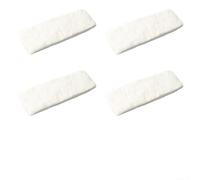 Lot de 4 éponges de sécurité pour cheminée au bioéthanol - Fibre de silicate de calcium et magnésium résistante à la chaleur (CMS Biofibre) - 20 x 15 x 2,5 cm - Blanc