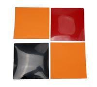 Lot de 4 éponges de tennis de table en caoutchouc dur avec style Fast Attack Reverse pour ping-pong, dureté 39, épaisseur 2,2 mm, rouge et noir