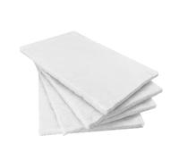Lot de 4 éponges en céramique pour cheminée au bioéthanol, 30 x 20 x 0,6 cm, pour cheminée au bioéthanol, éponge de table, laine de céramique, mèche de rechange