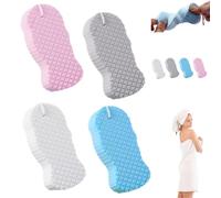 Lot de 4 éponges exfoliantes magiques douces pour le corps - Éponges de douche réutilisables pour enlever les peaux mortes pour femmes, hommes, adultes et enfants (mélange de couleurs)
