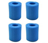 Lot de 4 éponges filtrantes de piscine pour Intex Type II 58094, lavables et réutilisables