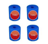 Lot de 4 éponges filtrantes pour filtre de piscine pour Intex type I/II/VI/D - Réutilisables - Éponge très élastique - Pour nettoyage de piscine