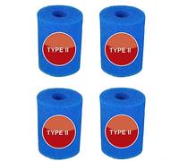 Lot de 4 éponges filtrantes pour filtre de piscine pour Intex type I/II/VI/D - Réutilisables - Éponge très élastique - Pour nettoyage de piscine