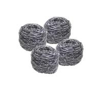Lot de 4 éponges inox à récurer Tecno Fackelmann