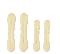 Lot de 4 éponges magiques en mousse pour chignon (2 petits, 2 grands) (blond)