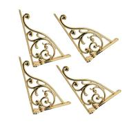 Lot de 4 Équerre étagère Murale, supports décoratifs pour étagères Supports en Métal pour Étagère Flottante Equerre Charge Lourde