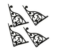 Lot de 4 Équerre étagère Murale, supports décoratifs pour étagères Supports en Métal pour Étagère Flottante Equerre Charge Lourde