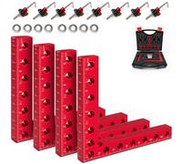 Lot de 4 équerres 90°aluminium 140mm serrage cadres outil menuiserie DIY