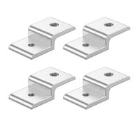 Lot de 4 équerres d'angle en forme de Z 4040 Series pour montage d'angle en aluminium extrudé en T